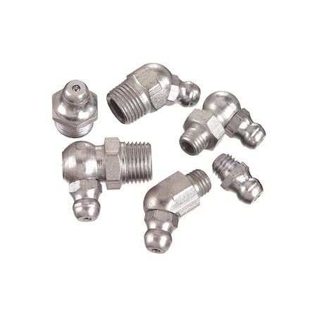 Lincoln Industrial Assorted Grease Fittings, Economy, 24pk, 24PK 5470